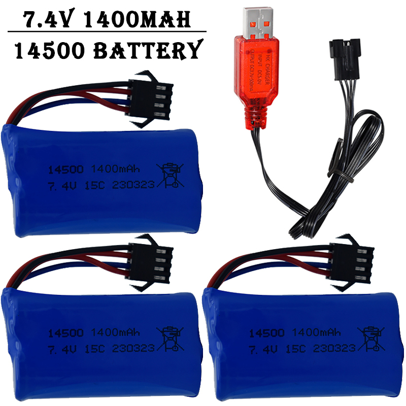 7.4V 1400mAh 14500 Lithium-Ion - Rc Hobby Shops ulasan dan harga