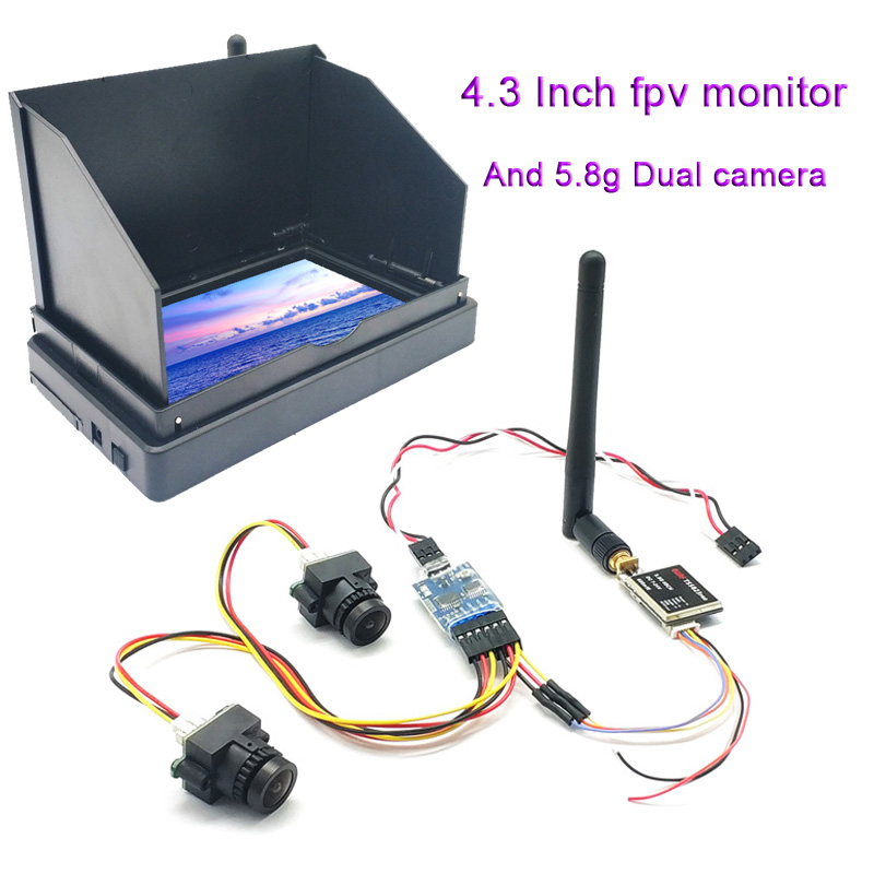 5.8G 48CH 4.3 Inch FPV Monitor - Rc Plane Hobby Zone ulasan dan harga