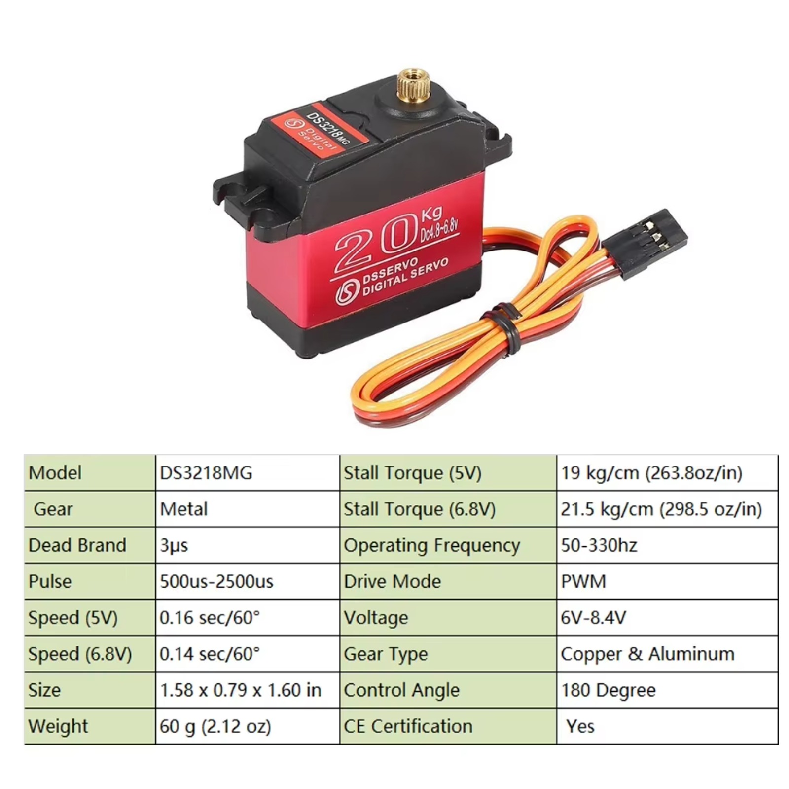10PCS DS3218 20KG Digital Serv - Rc Hobby Shops ulasan dan harga